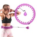 HMS HHW12 PLUS SIZE HULA HOP VIOLET Z WYPUSTKAMI I OBCIĄŻNIKIEM HMS