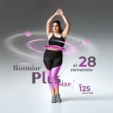 HMS HHW12 PLUS SIZE HULA HOP VIOLET Z WYPUSTKAMI I OBCIĄŻNIKIEM HMS