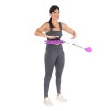 HMS HHW12 PLUS SIZE HULA HOP VIOLET Z WYPUSTKAMI I OBCIĄŻNIKIEM HMS