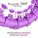 HMS HHW12 PLUS SIZE HULA HOP VIOLET Z WYPUSTKAMI I OBCIĄŻNIKIEM HMS