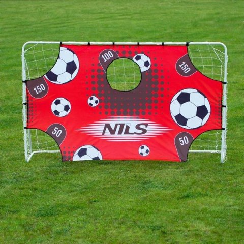 NILS BR240P 2w1 BRAMKA Z SIATKĄ I PANELEM DO CELOWANIA 240x150cm NILS NILS BR240P 2w1 BRAMKA Z SIATKĄ I PANELEM DO CELOWANIA 240x150cm NILS