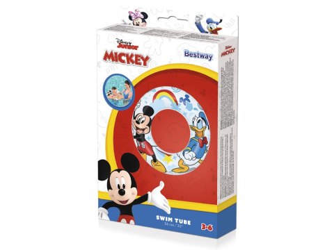 Bestawy koło dmuchane do pływania Miki 56cm 91004 Bestawy koło dmuchane do pływania Miki 56cm 91004