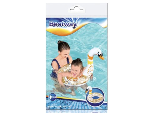 Bestway Dmuchane kółko do pływania dla dzieci BROKATOWY ŁABĘDŹ 61cm 36306 Bestway Dmuchane kółko do pływania dla dzieci BROKATOWY ŁABĘDŹ 61cm 36306