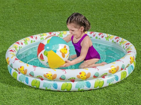 Bestway SET Basen piłka kółko brodzik 122cm 51124 Bestway SET Basen piłka kółko brodzik 122cm 51124