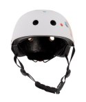 Kask M dla dzieci 3-7 lat TRACKER - SUN BABY z lampką LED cubic biały