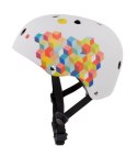 Kask M dla dzieci 3-7 lat TRACKER - SUN BABY z lampką LED cubic biały