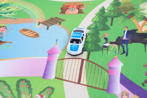 Mata na podłogę dla dziecka Castle z autkami 120x80 cm Mata na podłogę dla dziecka Castle z autkami 120x80 cm