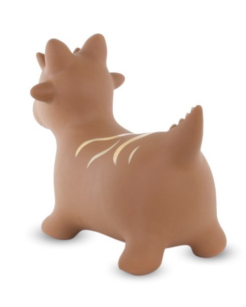 Skoczek gumowy dla dzieci DINO 59 cm brązowy do skakania z pompką Skoczek gumowy dla dzieci DINO 59 cm brązowy do skakania z pompką