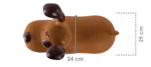 Skoczek gumowy dla dzieci REKSIO 60 cm brązowy do skakania z pompką Skoczek gumowy dla dzieci REKSIO 60 cm brązowy do skakania z pompką