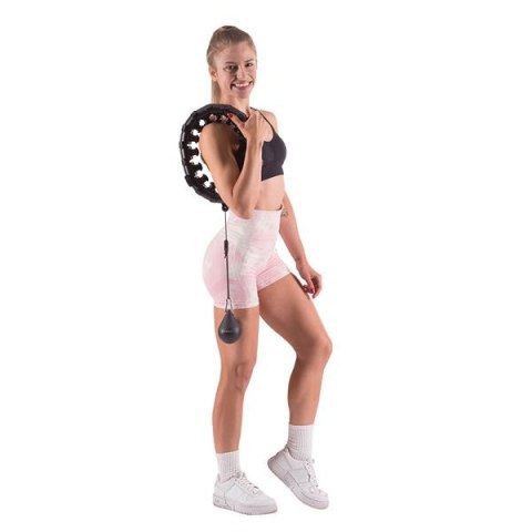 HMS HHW01 HULA HOP BLACK Z WYPUSTKAMI I OBCIĄŻNIKIEM HMS HMS HHW01 HULA HOP BLACK Z WYPUSTKAMI I OBCIĄŻNIKIEM HMS