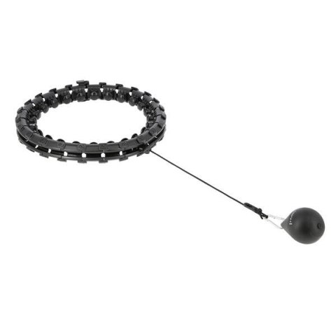HMS HHW01 HULA HOP BLACK Z WYPUSTKAMI I OBCIĄŻNIKIEM HMS HMS HHW01 HULA HOP BLACK Z WYPUSTKAMI I OBCIĄŻNIKIEM HMS