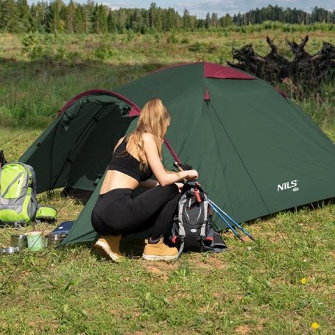 NILS CAMP NC6013 ZIELONO-CZERWONY NAMIOT KEMPINGOWY ROCKER NILS CAMP NILS CAMP NC6013 ZIELONO-CZERWONY NAMIOT KEMPINGOWY ROCKER NILS CAMP