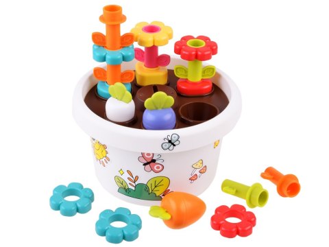 Hola Zestaw z doniczką 12m+ sorter piramida ZA4294 Hola Zestaw z doniczką 12m+ sorter piramida ZA4294