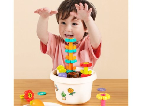 Hola Zestaw z doniczką 12m+ sorter piramida ZA4294 Hola Zestaw z doniczką 12m+ sorter piramida ZA4294