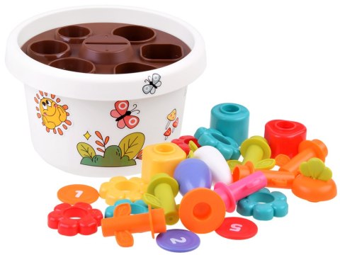 Hola Zestaw z doniczką 12m+ sorter piramida ZA4294 Hola Zestaw z doniczką 12m+ sorter piramida ZA4294