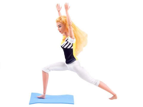 Lalka gimnastyczka ćwiczy joga fitness 30cm ZA4460 Lalka gimnastyczka ćwiczy joga fitness 30cm ZA4460