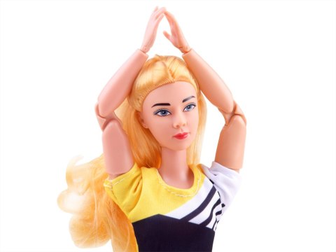 Lalka gimnastyczka ćwiczy joga fitness 30cm ZA4460 Lalka gimnastyczka ćwiczy joga fitness 30cm ZA4460