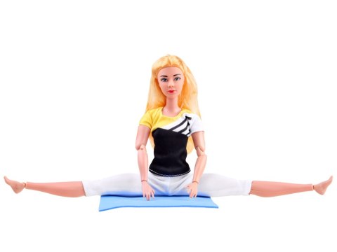 Lalka gimnastyczka ćwiczy joga fitness 30cm ZA4460 Lalka gimnastyczka ćwiczy joga fitness 30cm ZA4460