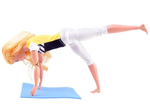 Lalka gimnastyczka ćwiczy joga fitness 30cm ZA4460 Lalka gimnastyczka ćwiczy joga fitness 30cm ZA4460