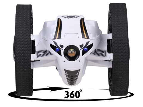 Skaczące auto kaskaderskie stunt sterowany RC0595 biały Skaczące auto kaskaderskie stunt sterowany RC0595 biały