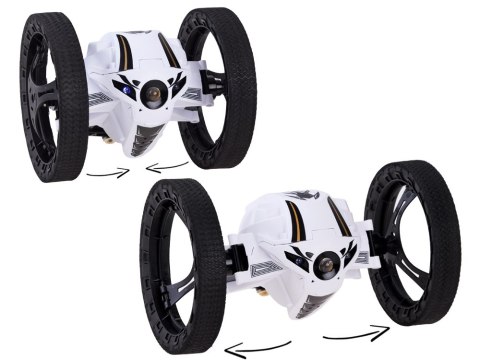 Skaczące auto kaskaderskie stunt sterowany RC0595 biały Skaczące auto kaskaderskie stunt sterowany RC0595 biały