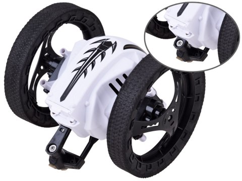 Skaczące auto kaskaderskie stunt sterowany RC0595 biały Skaczące auto kaskaderskie stunt sterowany RC0595 biały