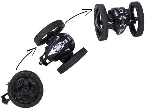 Skaczące auto kaskaderskie stunt sterowany RC0595 czarny Skaczące auto kaskaderskie stunt sterowany RC0595 czarny