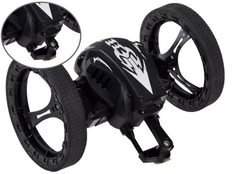 Skaczące auto kaskaderskie stunt sterowany RC0595 czarny Skaczące auto kaskaderskie stunt sterowany RC0595 czarny
