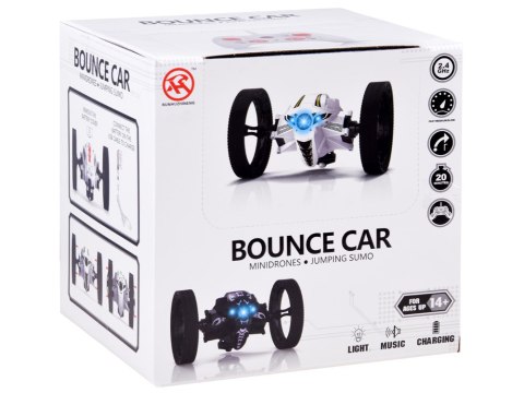 Skaczące auto kaskaderskie stunt sterowany RC0595 czarny Skaczące auto kaskaderskie stunt sterowany RC0595 czarny