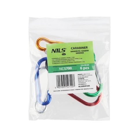 NILS CAMP NC1700 KARABIŃCZYK ZESTAW 6 SZT. NILS CAMP NILS CAMP NC1700 KARABIŃCZYK ZESTAW 6 SZT. NILS CAMP