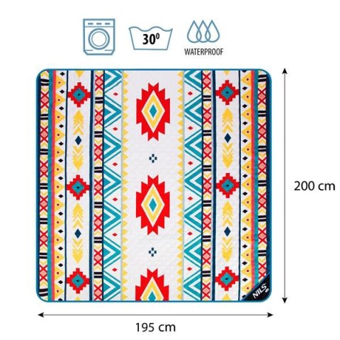 NILS NC8022 AZTEK KOC PIKNIKOWY 195X200 CM NILS CAMP NILS NC8022 AZTEK KOC PIKNIKOWY 195X200 CM NILS CAMP