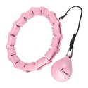 HMS HHW02 HULA HOP LIGHT PINK Z WYPUSTKAMI I OBCIĄŻNIKIEM HMS