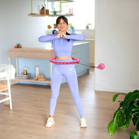 ONE FITNESS OHA02 HULA HOP PINK Z WYPUSTKAMI I OBCIĄŻNIKIEM ONE FITNESS ONE FITNESS OHA02 HULA HOP PINK Z WYPUSTKAMI I OBCIĄŻNIKIEM ONE FITNESS