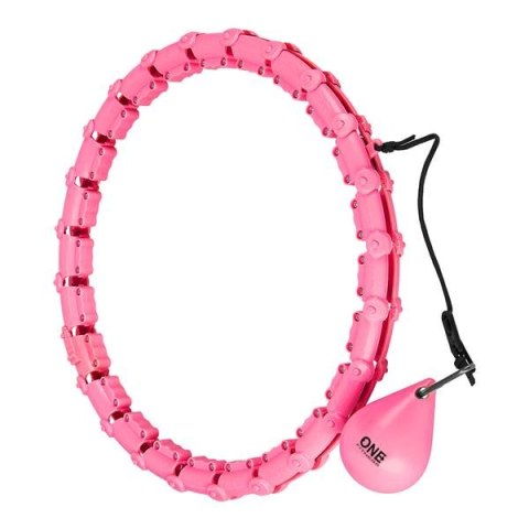 ONE FITNESS OHA02 HULA HOP PINK Z WYPUSTKAMI I OBCIĄŻNIKIEM ONE FITNESS ONE FITNESS OHA02 HULA HOP PINK Z WYPUSTKAMI I OBCIĄŻNIKIEM ONE FITNESS