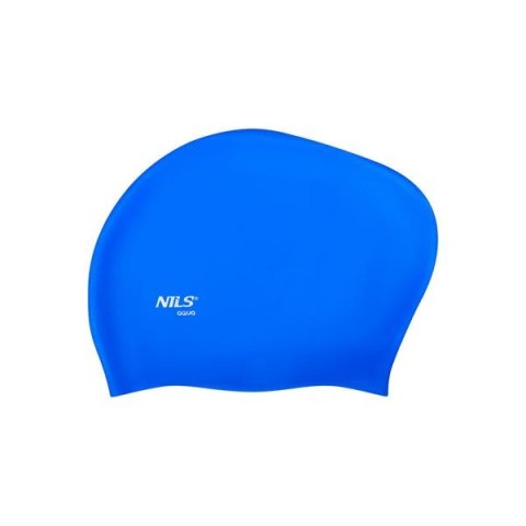 NILS AQUA NQC JEDNOKOLOROWY NIEBIESKI CZEPEK SILIKONOWY DO DŁUGICH WŁOSÓW NILS AQUA NILS AQUA NQC JEDNOKOLOROWY NIEBIESKI CZEPEK SILIKONOWY DO DŁUGICH WŁOSÓW NILS AQUA