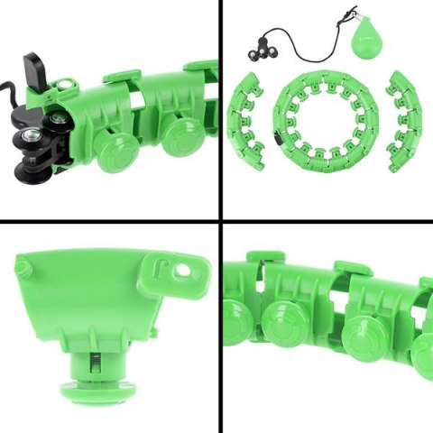 HMS ZESTAW HULA HOP HHW01 GREEN Z WYPUSTKAMI I OBCIĄŻNIKIEM HMS + PAS BR163 RED HMS ZESTAW HULA HOP HHW01 GREEN Z WYPUSTKAMI I OBCIĄŻNIKIEM HMS + PAS BR163 RED