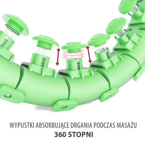 HMS ZESTAW HULA HOP HHW01 GREEN Z WYPUSTKAMI I OBCIĄŻNIKIEM HMS + PAS BR163 RED HMS ZESTAW HULA HOP HHW01 GREEN Z WYPUSTKAMI I OBCIĄŻNIKIEM HMS + PAS BR163 RED