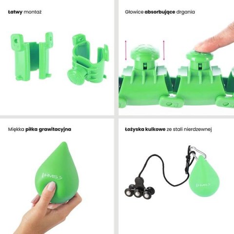 HMS ZESTAW HULA HOP HHW01 GREEN Z WYPUSTKAMI I OBCIĄŻNIKIEM HMS + PAS BR163 RED HMS ZESTAW HULA HOP HHW01 GREEN Z WYPUSTKAMI I OBCIĄŻNIKIEM HMS + PAS BR163 RED