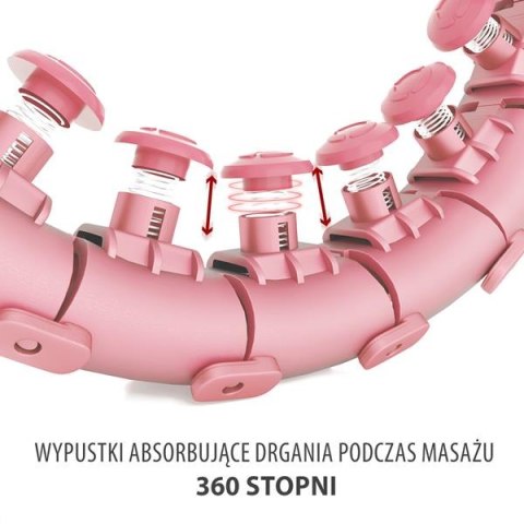 HMS ZESTAW HULA HOP HHW01 PINK Z WYPUSTKAMI I OBCIĄŻNIKIEM HMS + PAS BR163 RED HMS ZESTAW HULA HOP HHW01 PINK Z WYPUSTKAMI I OBCIĄŻNIKIEM HMS + PAS BR163 RED