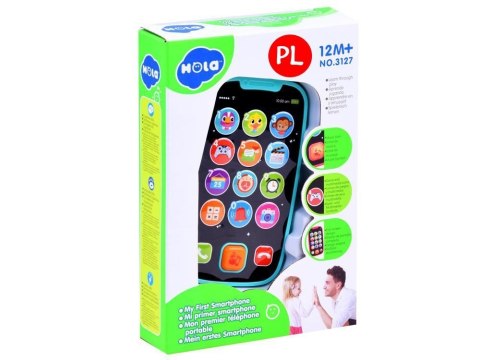 Pierwszy TELEFON dla dziecka w j. polskim ZA2831 niebieski Pierwszy TELEFON dla dziecka w j. polskim ZA2831 niebieski