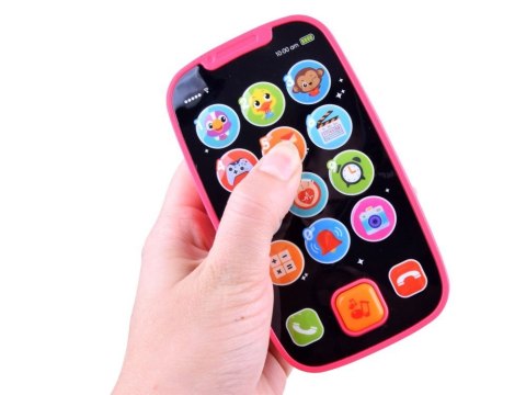 Pierwszy TELEFON dla dziecka w j. polskim ZA2831 różowy Pierwszy TELEFON dla dziecka w j. polskim ZA2831 różowy