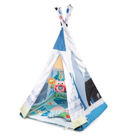 Mata edukacyjna dla niemowląt Namiot Tipi 2w1 Zwierzątka 82x82x140 cm Mata edukacyjna dla niemowląt Namiot Tipi 2w1 Zwierzątka 82x82x140 cm
