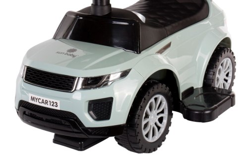 Jeździk pchacz chodzik z rączką i obejmą Sport car - szałwiowy - niespotykany kolor Jeździk pchacz chodzik z rączką i obejmą Sport car - szałwiowy - niespotykany kolor