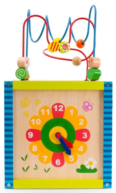 Zabawka drewniana kostka edukacyjna manipulacyjna sorter XL 30 cm Zabawka drewniana kostka edukacyjna manipulacyjna sorter XL 30 cm