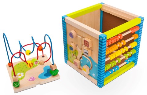 Zabawka drewniana kostka edukacyjna manipulacyjna sorter XL 30 cm Zabawka drewniana kostka edukacyjna manipulacyjna sorter XL 30 cm