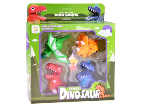 Zestaw jeżdzące dinozaury 4szt napęd ZA4735 Zestaw jeżdzące dinozaury 4szt napęd ZA4735