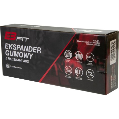 EKSPANDER GUMOWY 5 ŻYŁOWY Z RĄCZKAMI ABS ENERO FIT EKSPANDER GUMOWY 5 ŻYŁOWY Z RĄCZKAMI ABS ENERO FIT