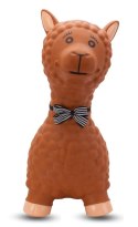 Skoczek gumowy dla dzieci ALPAKA 55 cm brązowa z muszką do skakania z pompką Skoczek gumowy dla dzieci ALPAKA 55 cm brązowa z muszką do skakania z pompką