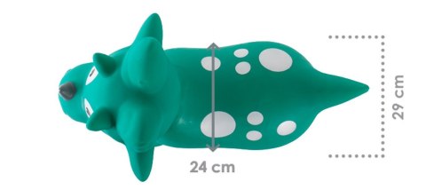 Skoczek gumowy dla dzieci DINO 59 cm zielony do skakania z pompką Skoczek gumowy dla dzieci DINO 59 cm zielony do skakania z pompką