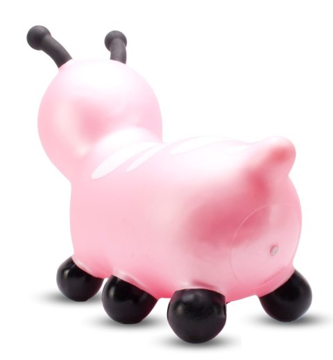 Skoczek gumowy dla dzieci GĄSIENICZKA 55 cm różowy do skakania z pompką Skoczek gumowy dla dzieci GĄSIENICZKA 55 cm różowy do skakania z pompką